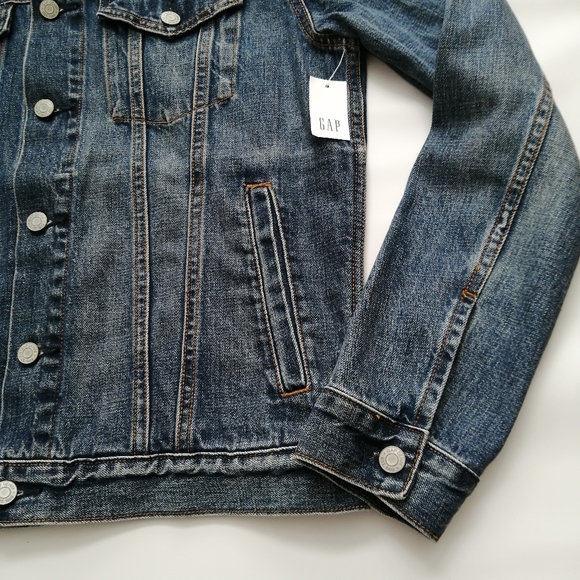 Laser Girl Blue Trucker Denim Jacket Medium NWT - Picture 10 of 15